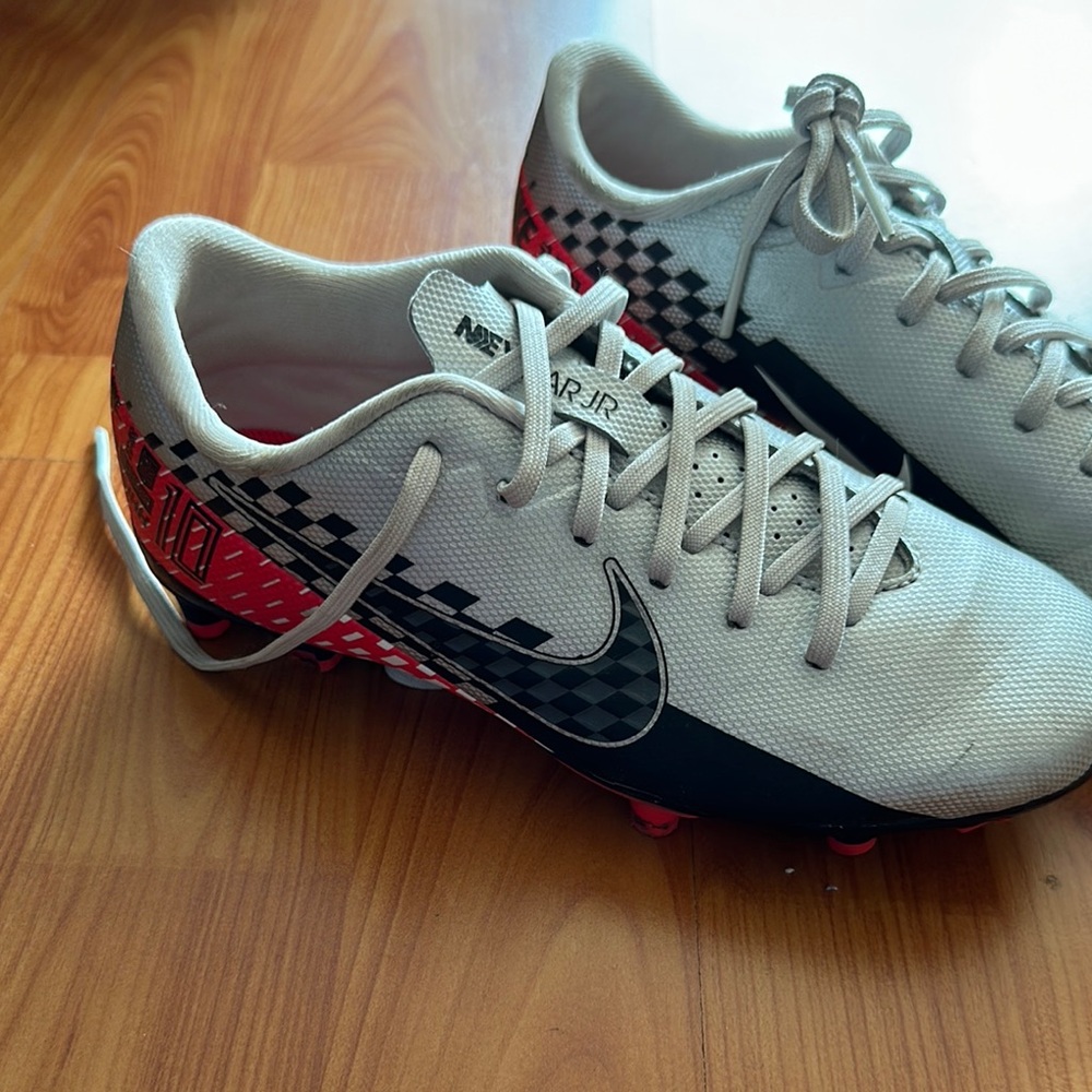Nike Men's Soccer Cleats - White and Red